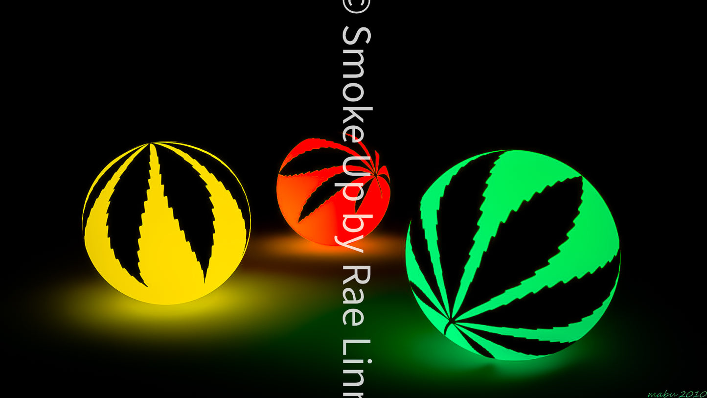Glow in the Dark Pot Leaf