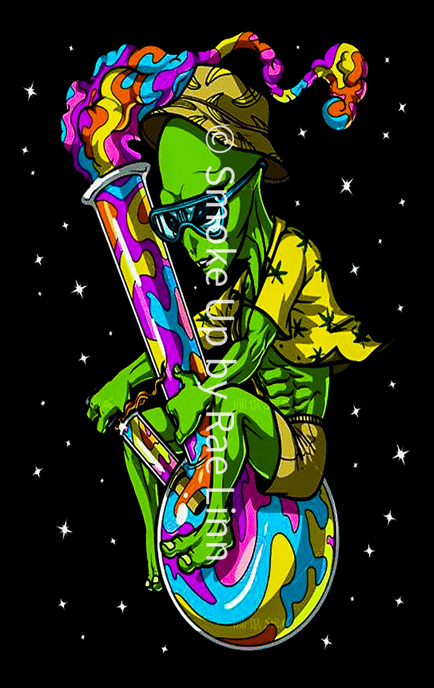Alien Bong Rip in Outer Space