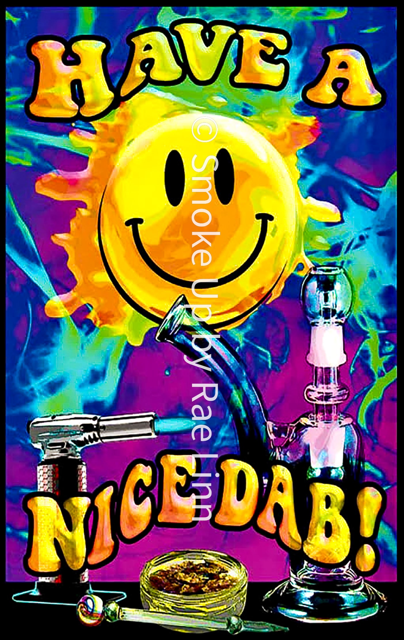 Have a Nice Dab – Handmade Resin Rolling Tray | 420 Gift